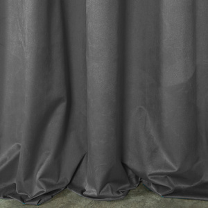 Curtain 140 x 250 Decorative Velvet Rosa Graphite