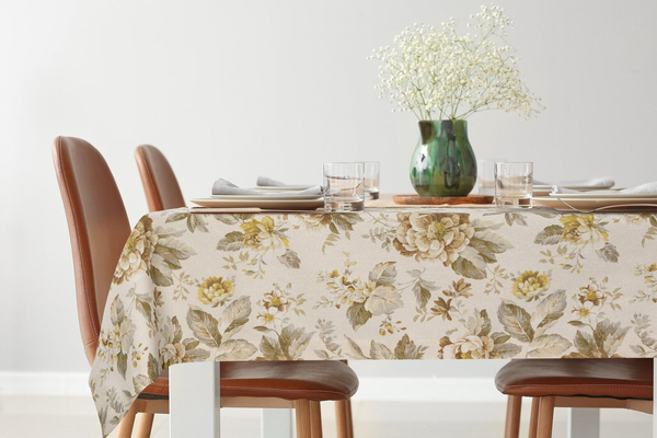 Tablecloth 140 x 200 Decorative Cua Gold