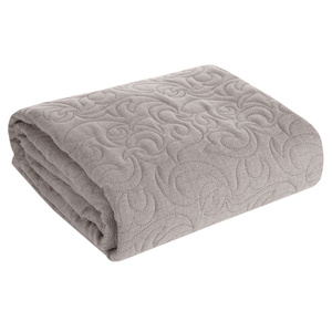 Quilted Decorative Bedspread 170 x 210 Len4 Gray