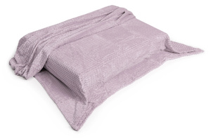 Blanket 160 x 200 Microfiber Zigzag Embossed Heather
