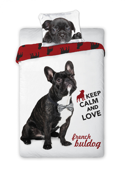 Best Friends Dog Keep Calm 314 Cotton Youth Bedding 140x200NP 2 parts 70x90