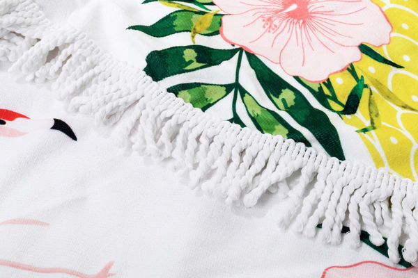 Ręcznik Koc 150 cm Okrągły Plażowy Boho 15 