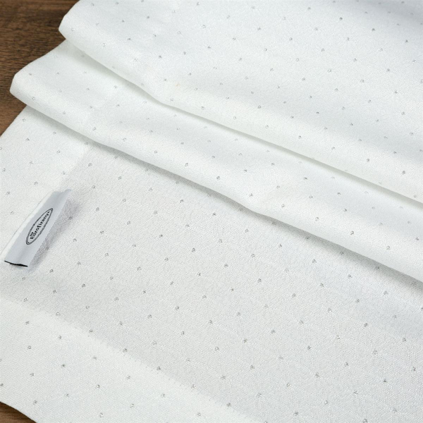 Ellen Decorative Runner 40 x 140 White+Silver