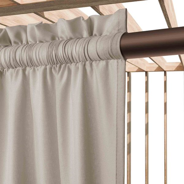 Zasłona 140 x 250 Ogrodowa na Taśmie Gaia Taupe