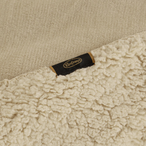 Blanket 70 x 160 Microfiber Reversible Tedy Light Beige