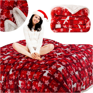 Koc 160 x 200 Mikrofibra Świąteczna Hayat 106