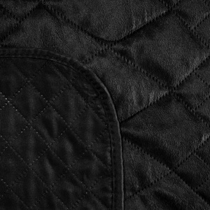 Quilted bedspread 170 x 210 Design91 Luiz3 Black