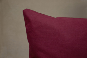 Cotton pillowcase 40 x 60 Solid Ola Maroon Maroon