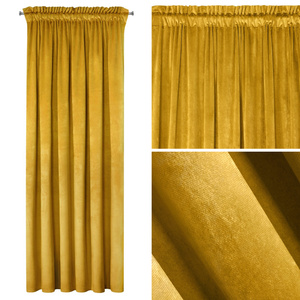 Curtain 140 x 270 Decorative Velvet Melanie Mustt