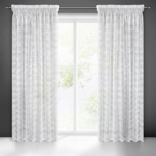 Ready-made curtain Astera on tape 140 x 270 White