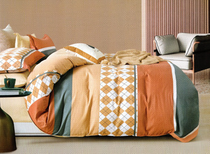 Bedding 160 x 200 3 pcs Cotton Satin no. A1781