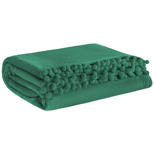 Blanket 150 x 200 Microfiber Pom Pom Pom Poms Bottle