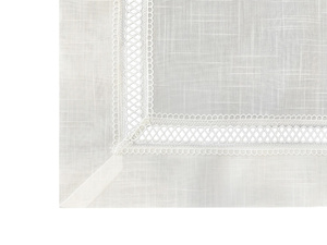 Stain-Resistant Tablecloth 140 x 260 with Lace Nela 549