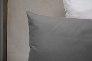 Cotton pillowcase 70 x 80 Solid Ola Graphite Graphite
