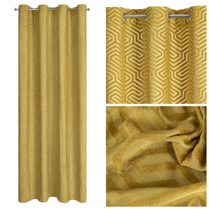 Curtain 140 x 250 Decorative Velvet Inga Honey