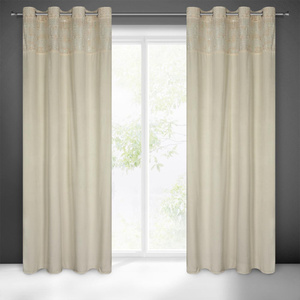 Curtain 140 x 250 Decorative Liza Cream+Gold