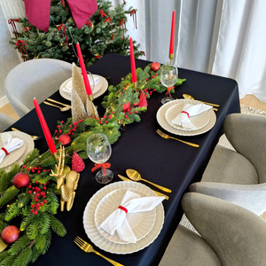 Tablecloth 140x300 Stain-Resistant Surbo Black