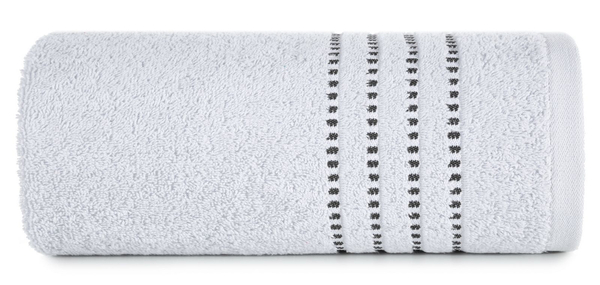 Fiore Bath Towel (02) 30 x 50 Silver