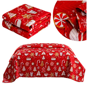 Narzuta 200 x 220 Tłoczona Świąteczna Levent 3237