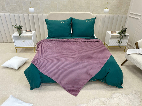 Blanket 160 x 200 Microfiber Plush Stripes Cadence 03
