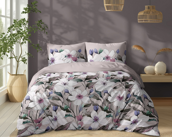 Bedding 220 x 200 3pc Vicenza Cotton pattern 5774B
