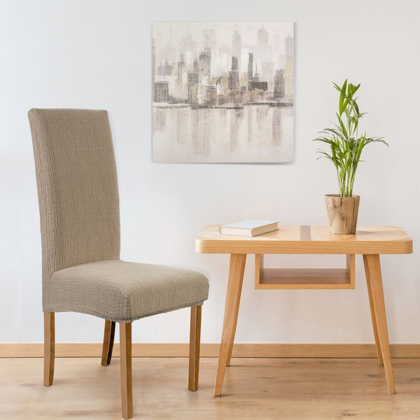 Velvet Chair Cover 35x55x30 Pokr05 Beige