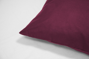 Cotton pillowcase 45 x 45 Uniform Ola Maroon Maroon