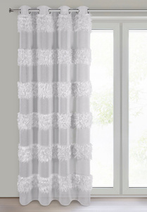 Firana 140 x 250 Dekoracyjna Gotowa Margaret Srebr