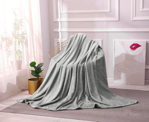 Blanket 160 x 200 Microfiber Plush Stripes Cadence 01