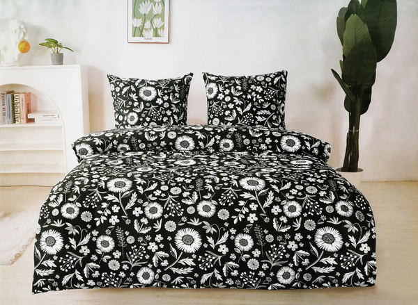 Bedding 160 x 200 3pcs Cotton Satin No. A1735