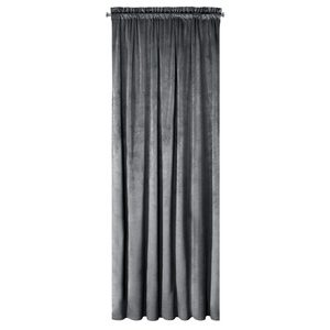 Decorative Curtain D91 Rosa On Tape 140 x 270 Graphite