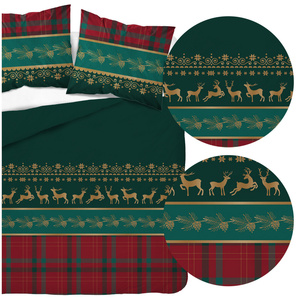 Pościel 160 x 200 3cz Flanela Bawełna Laura 5620A