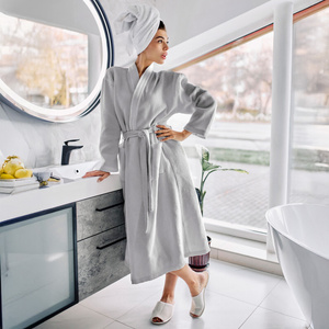 Gofer Unisex Cotton Bathrobe Vizzy XL 03 Gray