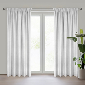 Zasłona 140 x 270 Dekoracyjna Taśma Eris J.Srebrny