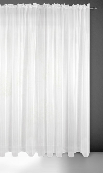 Lucy Decorative Curtain on Tape 300 x 300 White