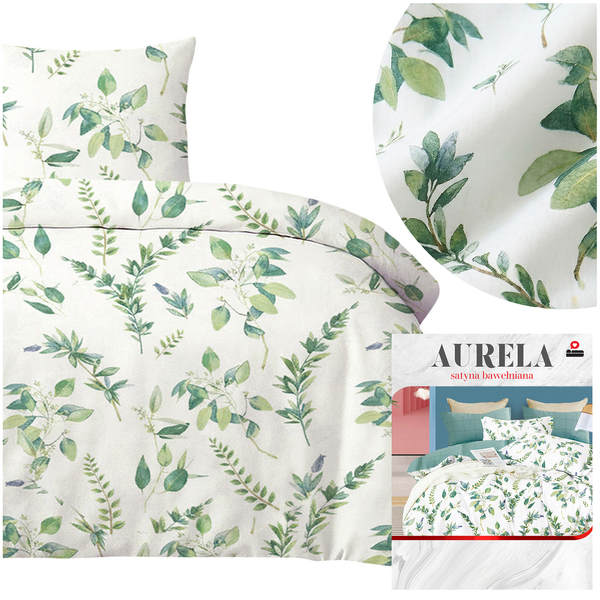 Pościel 140 x 200 2cz Satyna Bawełniana Aurela 10