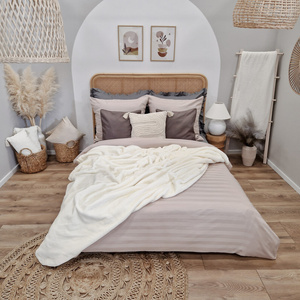 Blanket 160 x 200 Acrylic Solid Warm Yasemin 08