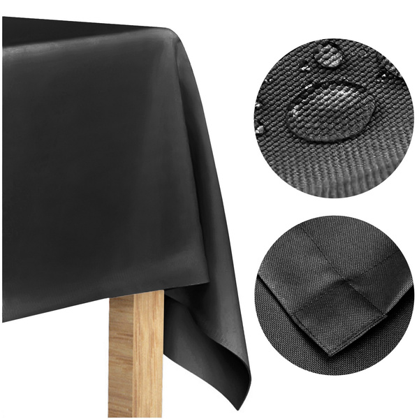 Obrus 140x450 Plamoodporny Klasyczny Elegant Czerń
