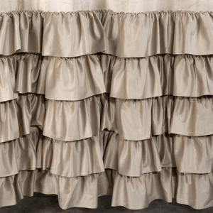 Zasłona 140 x 250 Welwet z Falbaną Dani Beż