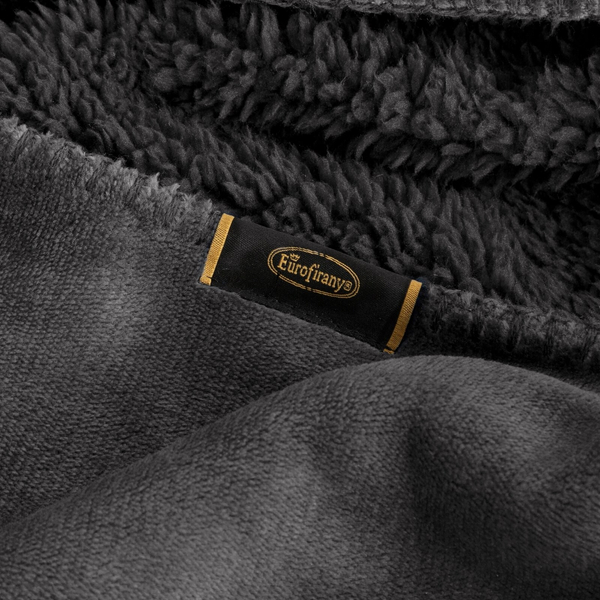 Blanket 70 x 160 Microfiber Double-sided Tedy Steel