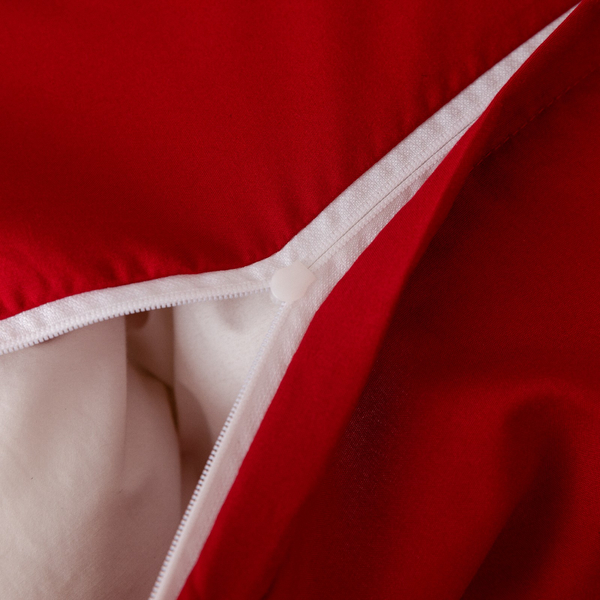 Pościel 200 x 220 3cz Gładka Z Haftem Lumera 07