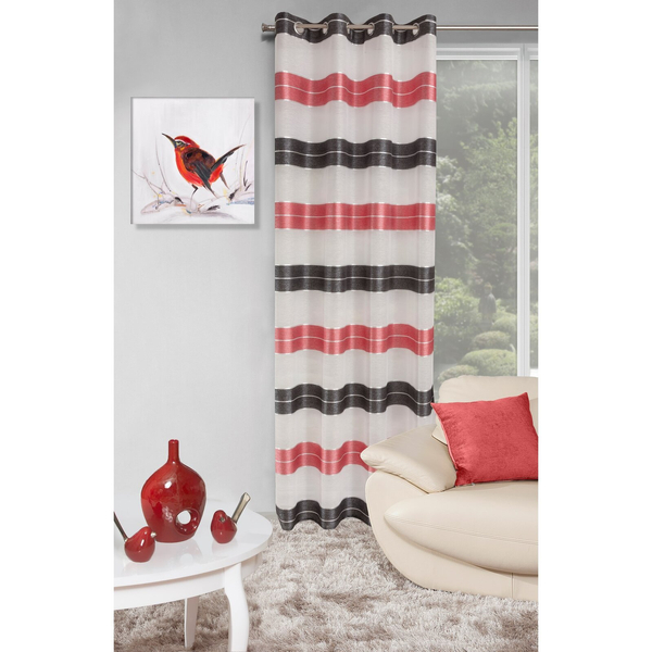 Zasłona 140 x 250 Gotowa Dekoracyjna EDITH Cze