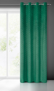 Velvet Juliet Curtain 140 x 250 Spill Green