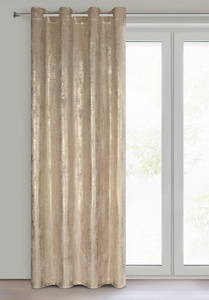 Zasłona 140 x 250 Welwet Przelotki Renia Beż+Sz