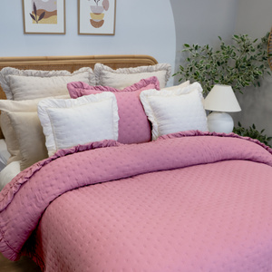 Narzuta 220 x 240 Pikowana Z Falbaną Celia 06