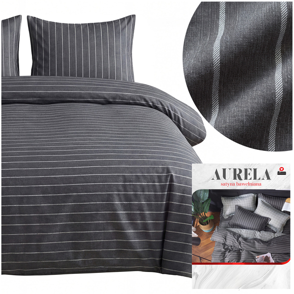 Pościel 200 x 220 3cz Satyna Bawełniana Aurela 03