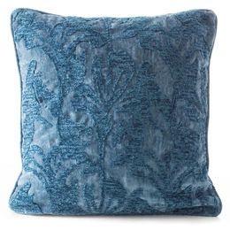 Dori Blue decorative chenille pillowcase 45 x 45