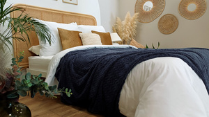 Blanket 200 x 220 Microfiber Embossed Plush Ala Houndstooth 3D 06