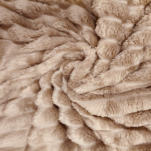 Blanket 160 x 200 Microfiber Stamped Stripes Nuvio 04