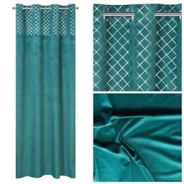 Zasłona 140 x 250 Gotowa Dekoracyjna Hazel Tur + Sr